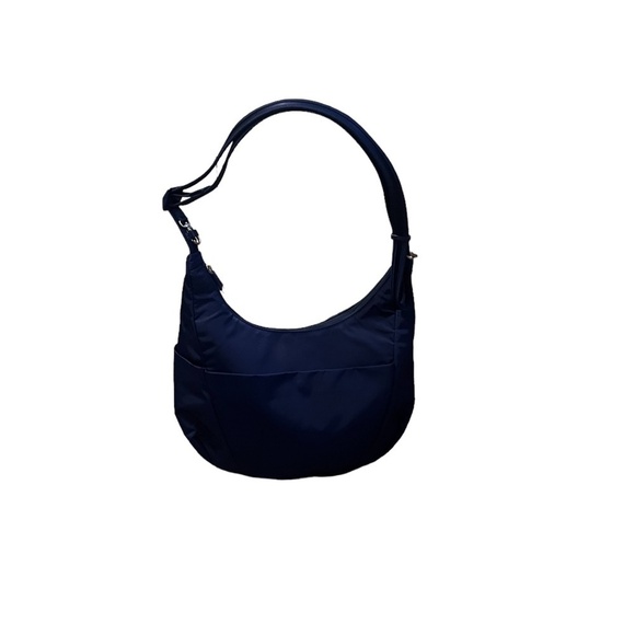 NWT Pacsafe City safe Cx Crossbody Blue Anti Theft Crossbody Moonshape Bag - Picture 1 of 16